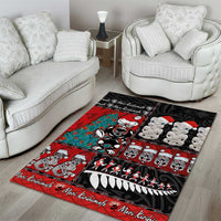 New Zealand Christmas Area Rug Maori Christmas Spirit - Meri Kirihimete LT03 - Polynesian Pride