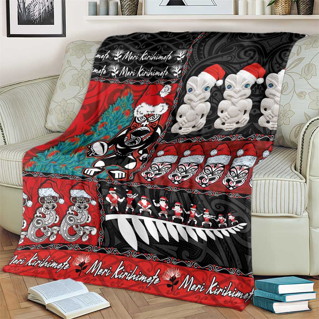 New Zealand Christmas Blanket Maori Christmas Spirit - Meri Kirihimete LT03 - Polynesian Pride