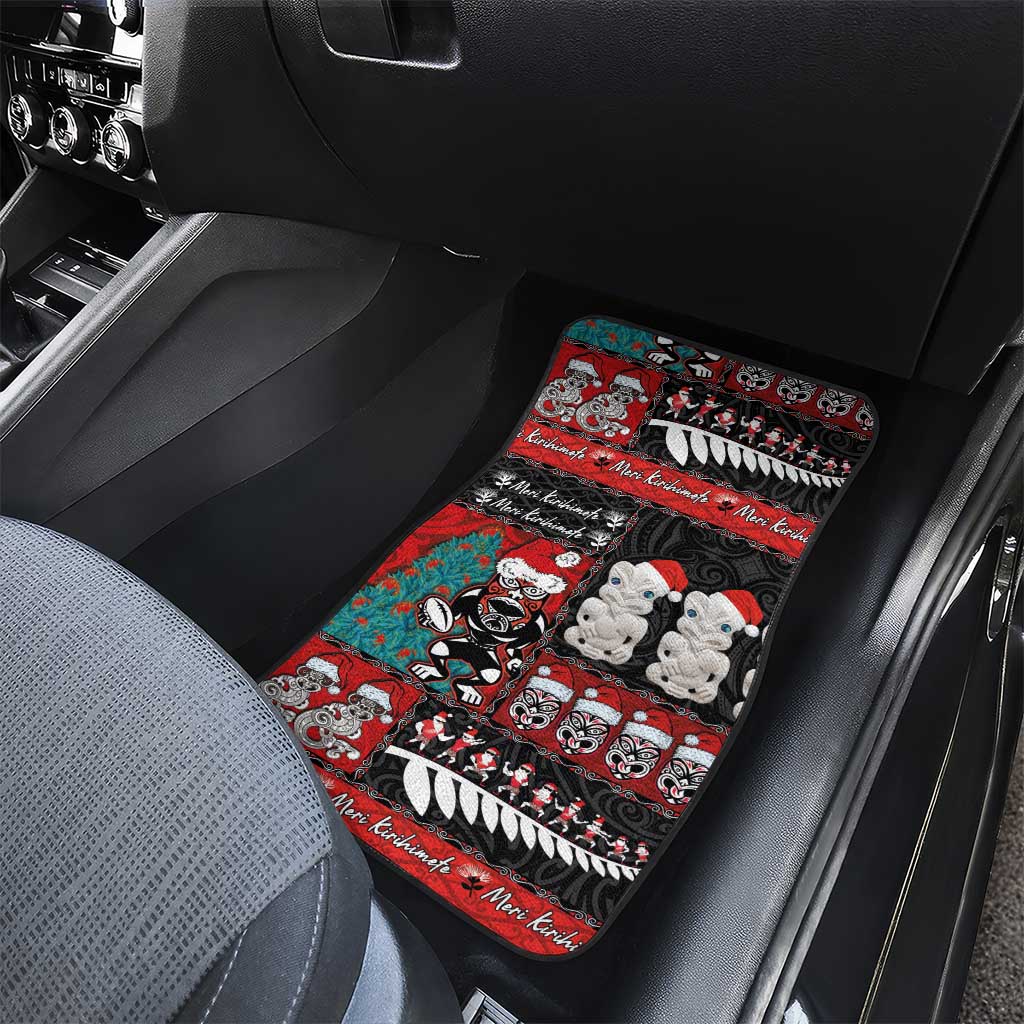 New Zealand Christmas Car Mats Maori Christmas Spirit - Meri Kirihimete LT03 - Polynesian Pride