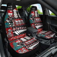 New Zealand Christmas Car Seat Cover Maori Christmas Spirit - Meri Kirihimete LT03 One Size Black - Polynesian Pride