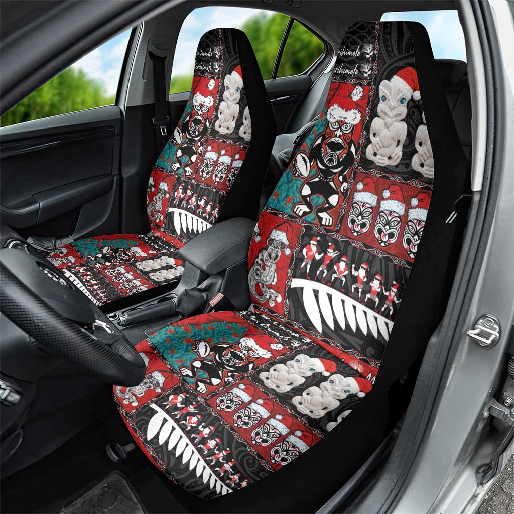 New Zealand Christmas Car Seat Cover Maori Christmas Spirit - Meri Kirihimete LT03 - Polynesian Pride
