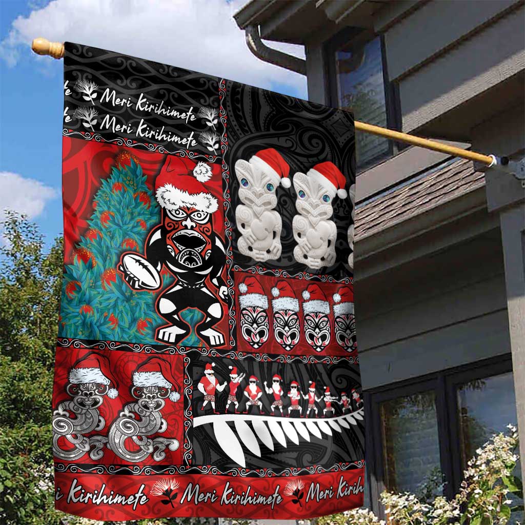 New Zealand Christmas Garden Flag Maori Christmas Spirit - Meri Kirihimete LT03 - Polynesian Pride