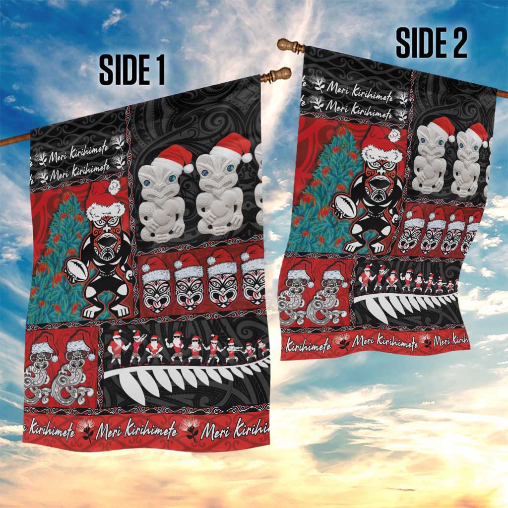 New Zealand Christmas Garden Flag Maori Christmas Spirit - Meri Kirihimete LT03 - Polynesian Pride