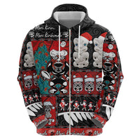New Zealand Christmas Hoodie Maori Christmas Spirit - Meri Kirihimete LT03 - Polynesian Pride