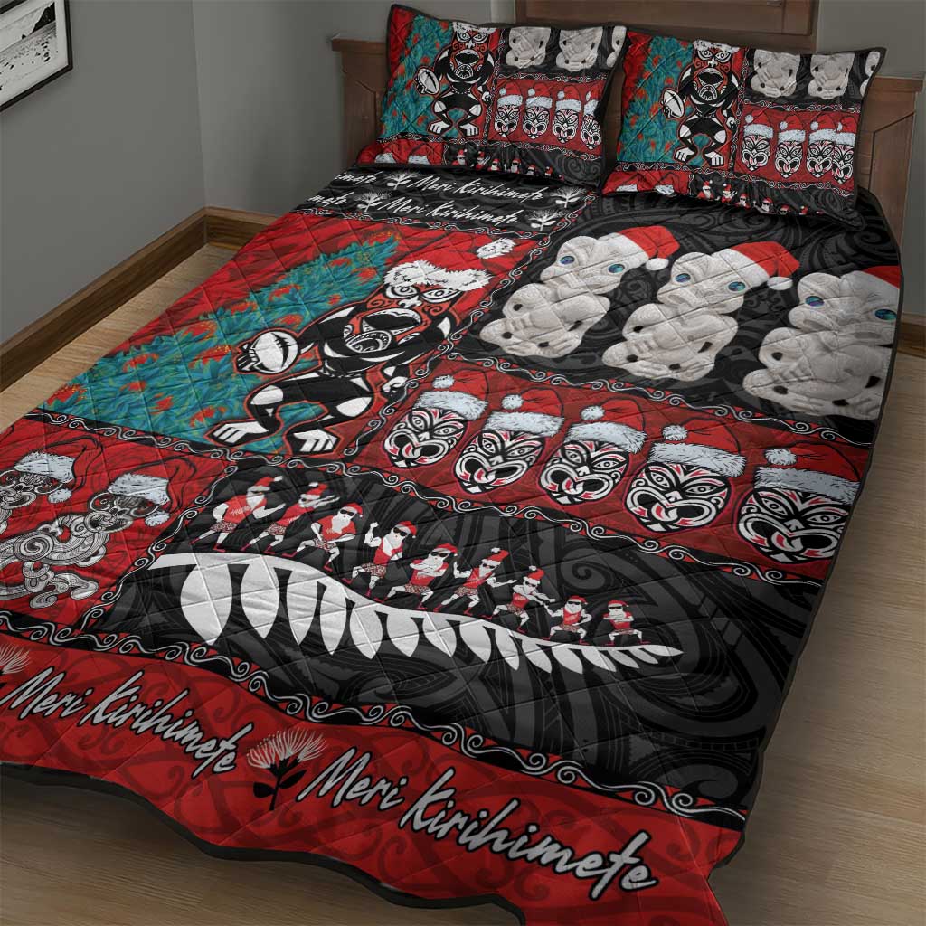 New Zealand Christmas Quilt Bed Set Maori Christmas Spirit - Meri Kirihimete LT03 - Polynesian Pride