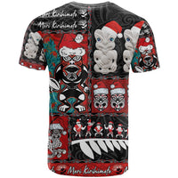 New Zealand Christmas T Shirt Maori Christmas Spirit - Meri Kirihimete LT03 - Polynesian Pride