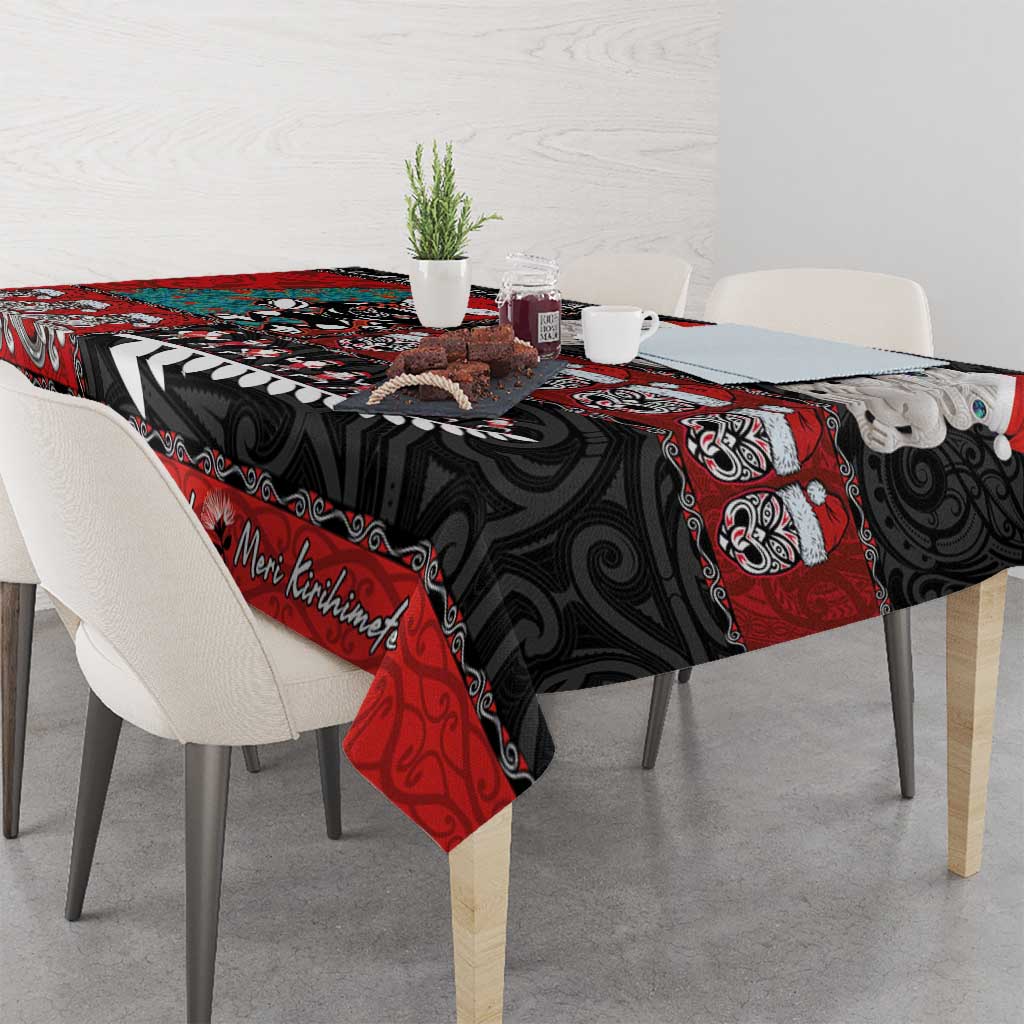 New Zealand Christmas Tablecloth Maori Christmas Spirit - Meri Kirihimete LT03 - Polynesian Pride
