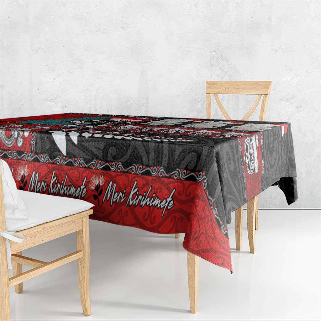 New Zealand Christmas Tablecloth Maori Christmas Spirit - Meri Kirihimete LT03 - Polynesian Pride