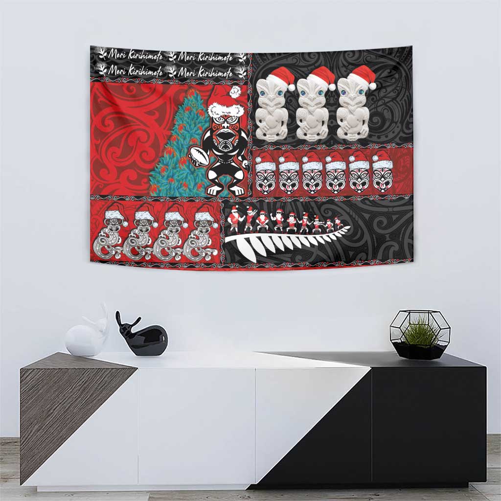 New Zealand Christmas Tapestry Maori Christmas Spirit - Meri Kirihimete LT03 - Polynesian Pride
