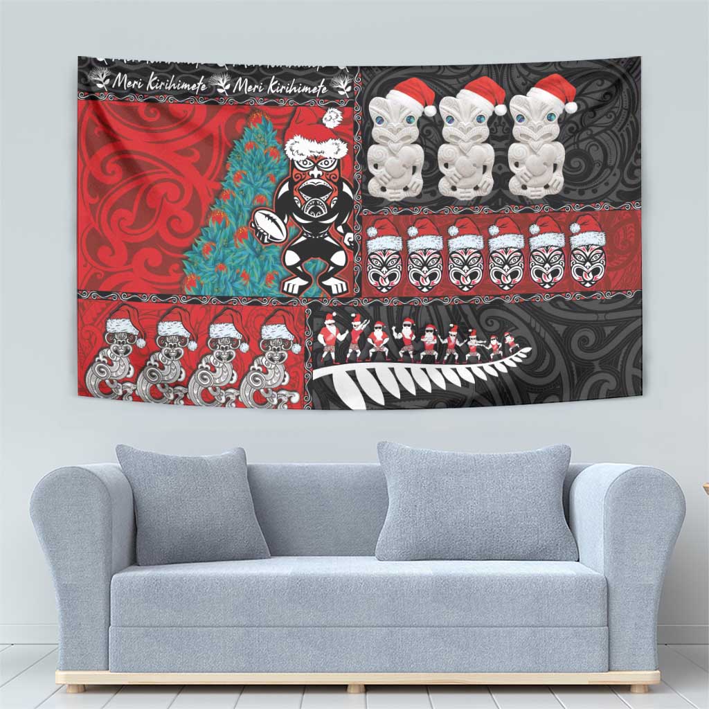 New Zealand Christmas Tapestry Maori Christmas Spirit - Meri Kirihimete LT03 - Polynesian Pride