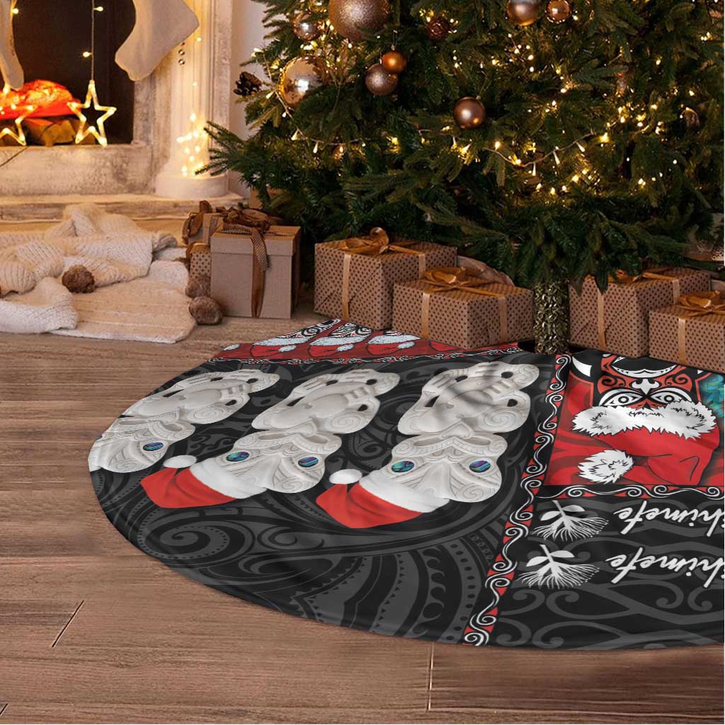 New Zealand Christmas Tree Skirt Maori Christmas Spirit - Meri Kirihimete LT03 - Polynesian Pride