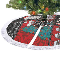 New Zealand Christmas Tree Skirt Maori Christmas Spirit - Meri Kirihimete LT03 - Polynesian Pride