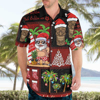 Hawaiian Christmas Hawaiian Shirt - Mele Kalikimaka Island Holiday Vibes - Black Red LT03 - Polynesian Pride