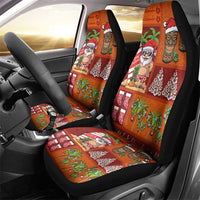 Hawaiian Christmas Car Seat Cover - Mele Kalikimaka Island Holiday Vibes - Red Orange LT03 - Polynesian Pride