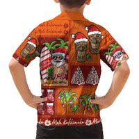 Hawaiian Christmas Hawaiian Shirt - Mele Kalikimaka Island Holiday Vibes - Red Orange LT03 - Polynesian Pride