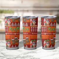 Hawaiian Christmas Tumbler Cup - Mele Kalikimaka Island Holiday Vibes - Red Orange LT03 - Polynesian Pride