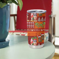 Hawaiian Christmas Tumbler Cup - Mele Kalikimaka Island Holiday Vibes - Red Orange LT03 - Polynesian Pride