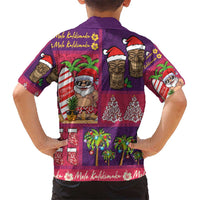 Hawaiian Christmas Hawaiian Shirt - Mele Kalikimaka Island Holiday Vibes - Pink Purple LT03 - Polynesian Pride