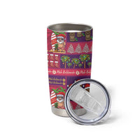 Hawaiian Christmas Tumbler Cup - Mele Kalikimaka Island Holiday Vibes - Pink Purple LT03 - Polynesian Pride