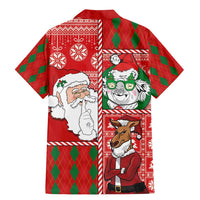 Australian Christmas Family Matching Mermaid Dress and Hawaiian Shirt - Santa Koala Kangaroo and Holiday Cheer LT03 - Polynesian Pride