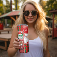 Australian Christmas Skinny Tumbler - Santa Koala Kangaroo and Holiday Cheer LT03 - Polynesian Pride