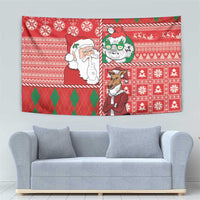 Australian Christmas Tapestry - Santa Koala Kangaroo and Holiday Cheer LT03 - Polynesian Pride