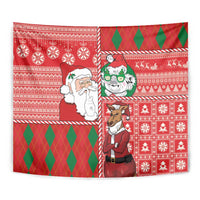 Australian Christmas Tapestry - Santa Koala Kangaroo and Holiday Cheer LT03 - Polynesian Pride