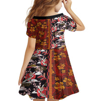 Japanese Culture Hawaii Style Family Matching Puletasi and Hawaiian Shirt Hawaiian Tribal and Japanese Pattern Together Culture LT03 - Polynesian Pride