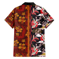 Japanese Culture Hawaii Style Family Matching Puletasi and Hawaiian Shirt Hawaiian Tribal and Japanese Pattern Together Culture LT03 - Polynesian Pride