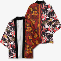 Japanese Culture Hawaii Style Kimono Hawaiian Tribal and Japanese Pattern Together Culture LT03 - Polynesian Pride