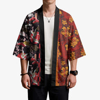 Japanese Culture Hawaii Style Kimono Hawaiian Tribal and Japanese Pattern Together Culture LT03 - Polynesian Pride