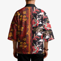Japanese Culture Hawaii Style Kimono Hawaiian Tribal and Japanese Pattern Together Culture LT03 - Polynesian Pride