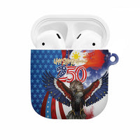 Philippines and United States Semiquincentennial AirPods Case Eagle and National Flag Style