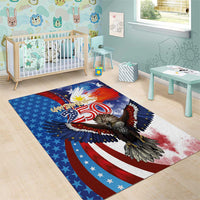 Philippines and United States Semiquincentennial Area Rug Eagle and National Flag Style LT03 - Polynesian Pride