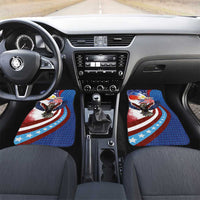 Philippines and United States Semiquincentennial Car Mats Eagle and National Flag Style LT03 Set 2pcs - Front Multicolor - Polynesian Pride