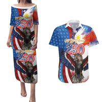Philippines and United States Semiquincentennial Couples Matching Puletasi and Hawaiian Shirt Eagle and National Flag Style LT03 Multicolor - Polynesian Pride