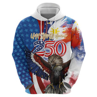 Philippines and United States Semiquincentennial Hoodie Eagle and National Flag Style LT03 - Polynesian Pride