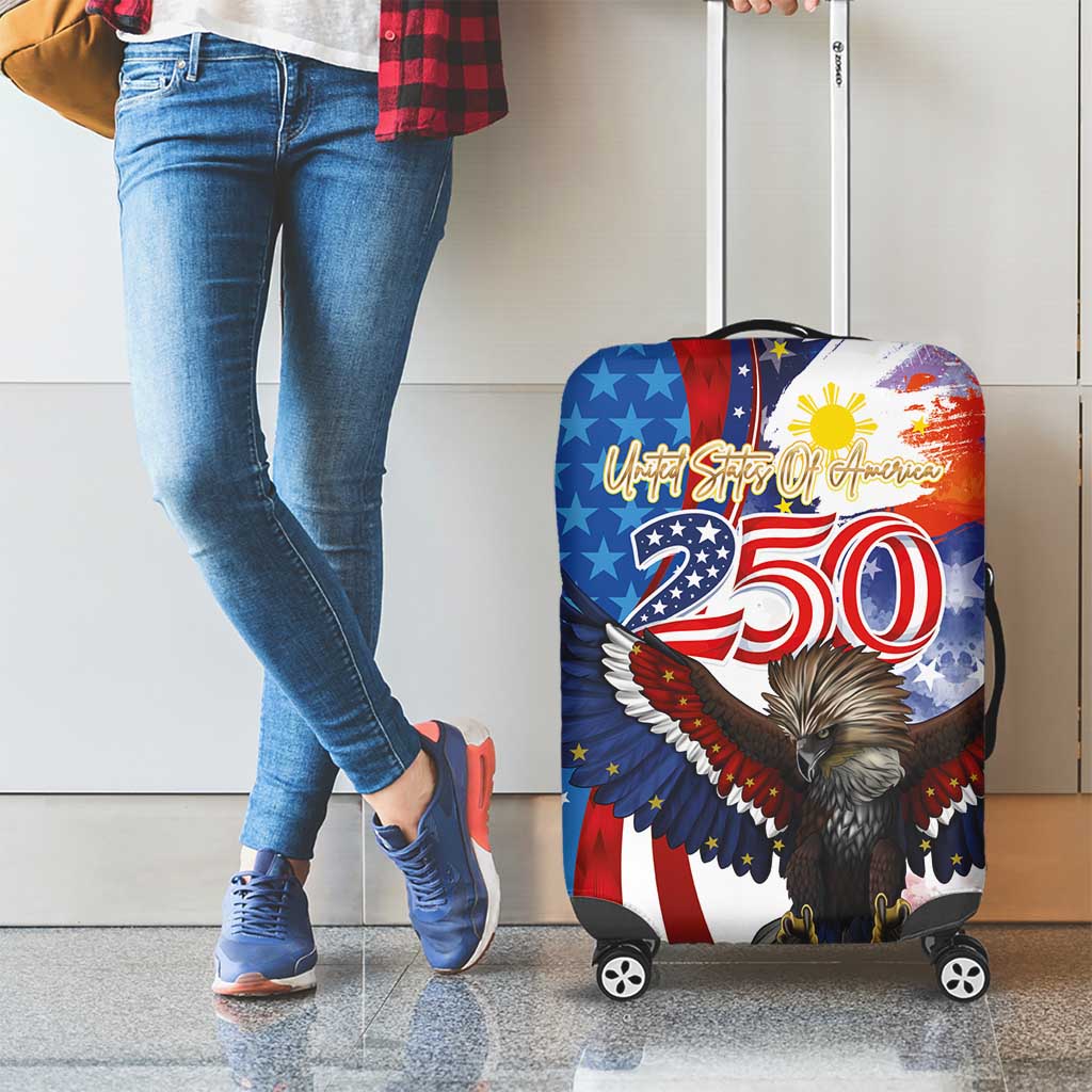 Philippines and United States Semiquincentennial Luggage Cover Eagle and National Flag Style LT03 - Polynesian Pride