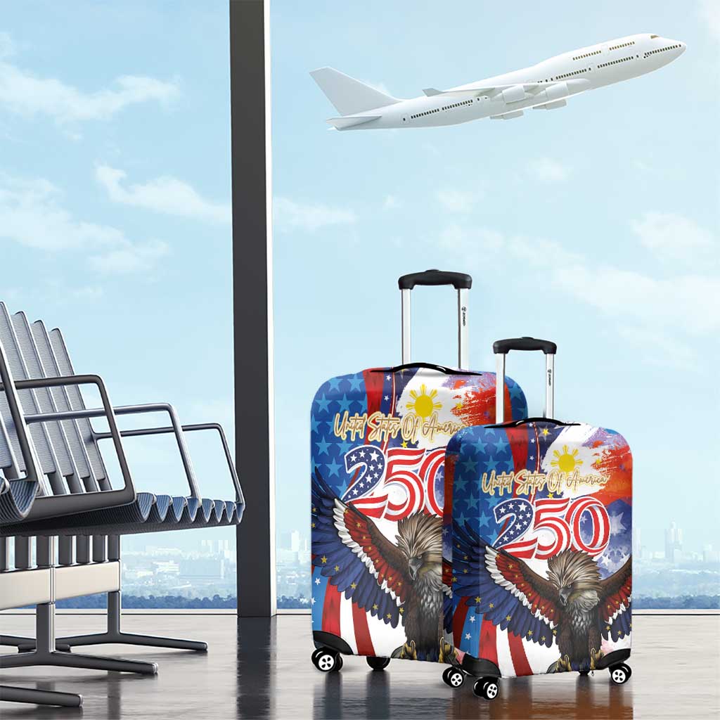 Philippines and United States Semiquincentennial Luggage Cover Eagle and National Flag Style LT03 - Polynesian Pride