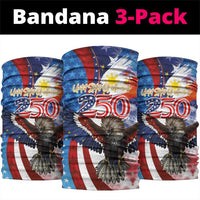 Philippines and United States Semiquincentennial Neck Gaiter Eagle and National Flag Style LT03 package One Size: 25*50cm Multicolor - Polynesian Pride