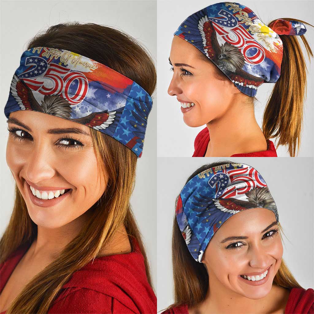 Philippines and United States Semiquincentennial Neck Gaiter Eagle and National Flag Style LT03 - Polynesian Pride