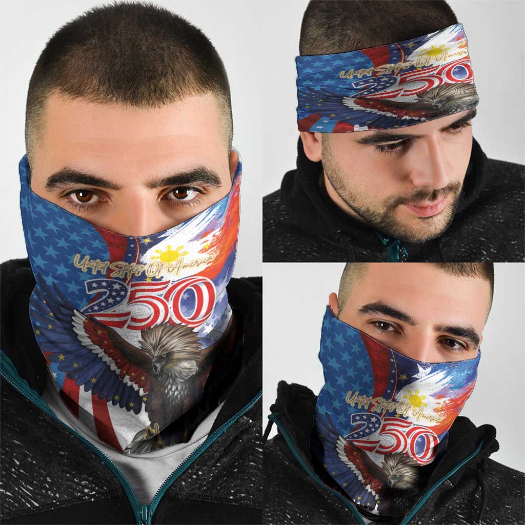 Philippines and United States Semiquincentennial Neck Gaiter Eagle and National Flag Style LT03 - Polynesian Pride