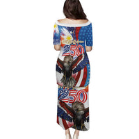Philippines and United States Semiquincentennial Puletasi Eagle and National Flag Style LT03 - Polynesian Pride