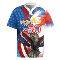 Philippines and United States Semiquincentennial Rugby Jersey Eagle and National Flag Style