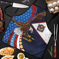American Samoa and United States Semiquincentennial Apron Bald Eagle with National Flag Style