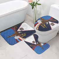 American Samoa and United States Semiquincentennial Bathroom Set Bald Eagle with National Flag Style