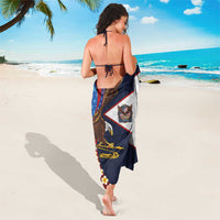 American Samoa and United States Semiquincentennial Sarong Bald Eagle with National Flag Style LT03 - Polynesian Pride