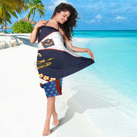American Samoa and United States Semiquincentennial Sarong Bald Eagle with National Flag Style LT03 - Polynesian Pride
