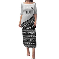 Custom Fijian Rugby Puletasi Tapa Pattern and Palm Tree Tribal