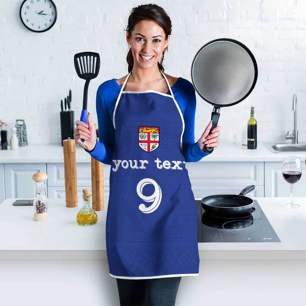 Custom Fijian Football Apron Tapa Pattern and Shark Tribal